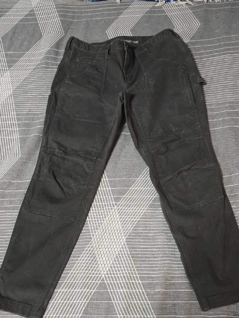 Duluth Trading Co Black/Green Straight-Leg Utility Pants